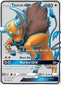 Tauros GX (Full Art) (144/149) - SM Base Set Holofoil