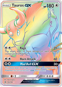 Tauros GX (Secret) (156/149) - SM Base Set Holofoil