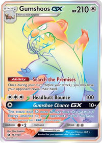 Gumshoos GX (Secret) (157/149)  - SM Base Set Holofoil