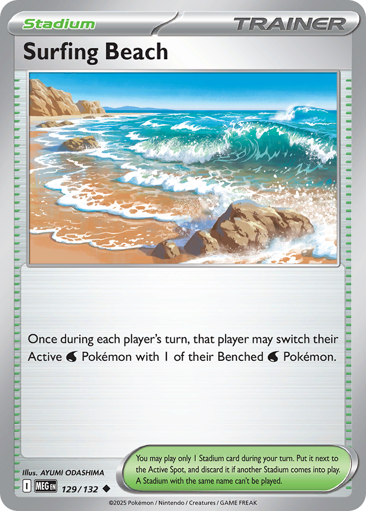 Surfing Beach (129) - Prize Pack Series Cards