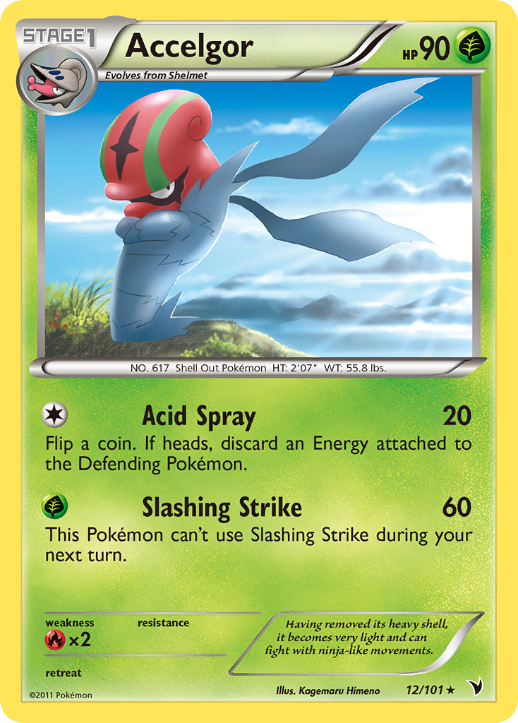 Accelgor - 12/101 (Championship Series) [Staff] 12 - League & Championship Cards Reverse Holofoil
