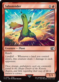 Sabotender (FIN-153) - FINAL FANTASY Foil