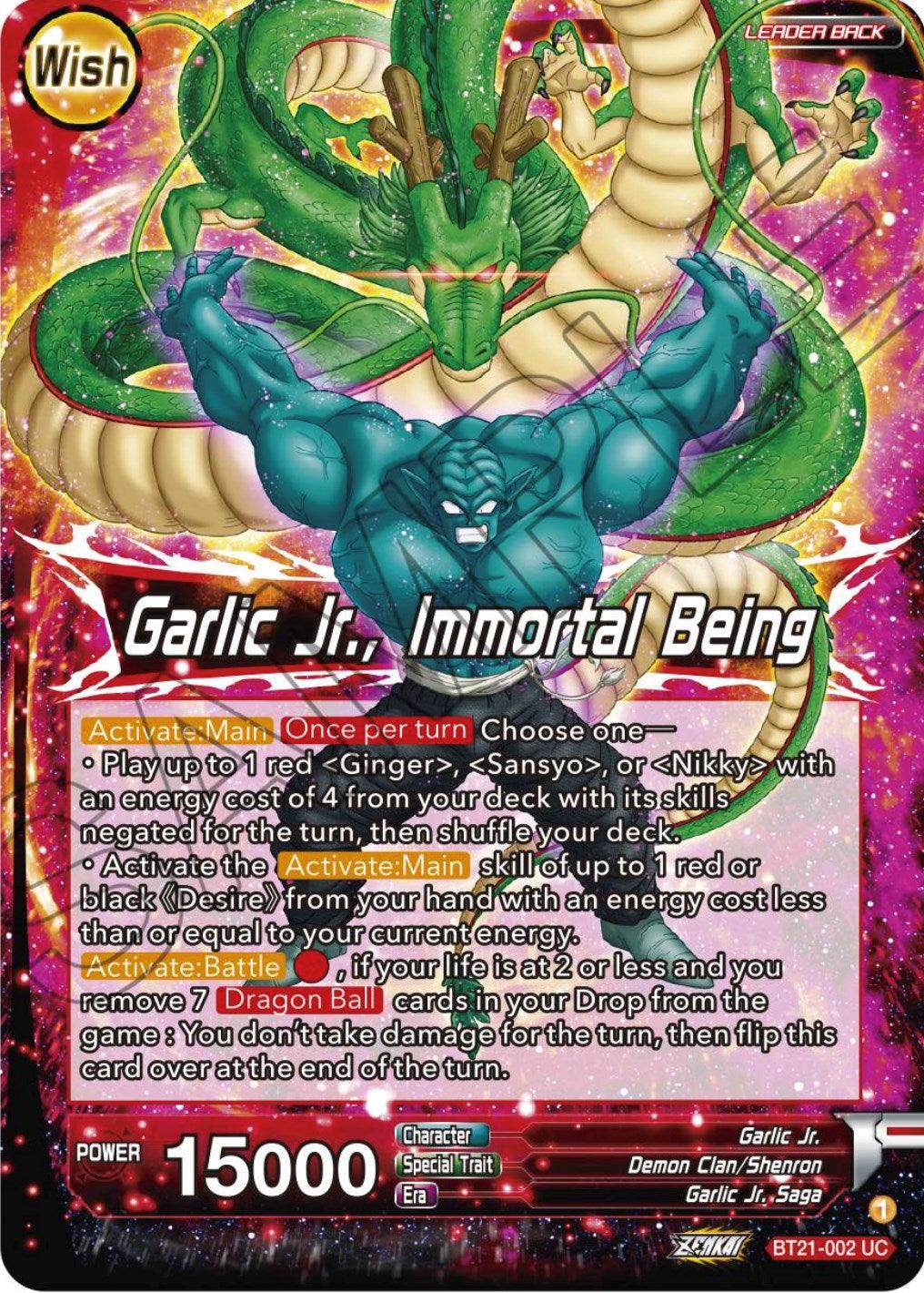 Garlic Jr. // Garlic Jr., Immortal Being (BT21-002) [Wild Resurgence] - POKÉ JEUX