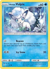 Alolan Vulpix (21/145) - SM  Guardians Rising