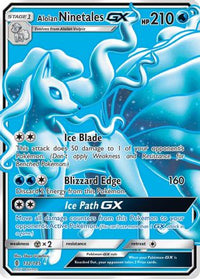 Alolan Ninetales GX (Full Art) (132/145)  - SM  Guardians Rising Holofoil