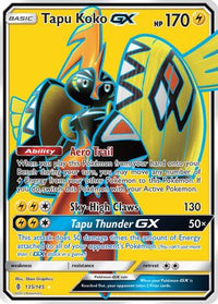 Tapu Koko GX (Full Art) (135/145) - SM  Guardians Rising Holofoil
