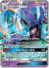 Toxapex GX (57/145) - SM  Guardians Rising Holofoil