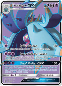 Toxapex GX (Full Art) (136/145) - SM  Guardians Rising Holofoil