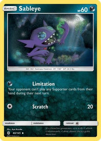 Sableye (80/145)  - SM  Guardians Rising