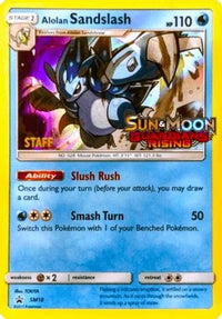Alolan Sandslash (Prerelease) [Staff] (SM18) - SM Promos Holofoil