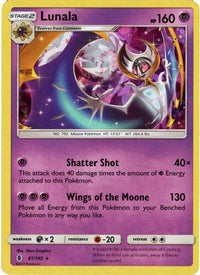 Lunala (Cracked Ice Holo) (61/145) - Deck Exclusives Holofoil