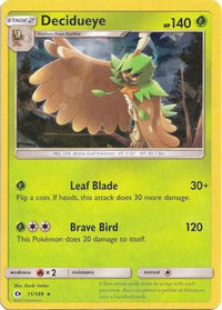 Decidueye (Cracked Ice Holo) (11/149)  - Deck Exclusives Holofoil
