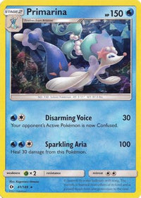 Primarina (Cracked Ice Holo) (41/149)  - Deck Exclusives Holofoil