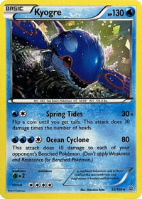 Kyogre (Cracked Ice Holo) (53/160) - Deck Exclusives Holofoil