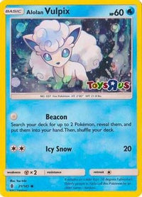Alolan Vulpix (Toys R Us Promo) (21/145) - Miscellaneous Cards & Products Holofoil