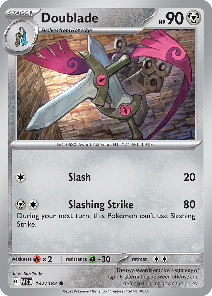 Doublade (Cosmos Holo) (132/182) - Miscellaneous Cards & Products Holofoil