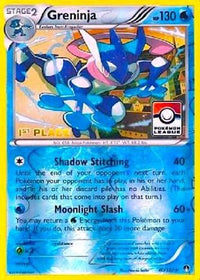 Greninja (Pokemon League) [1st Place] (40/122) - League & Championship Cards Reverse Holofoil