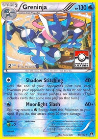 Greninja (League) [2nd Place] (40/122) - League & Championship Cards Reverse Holofoil