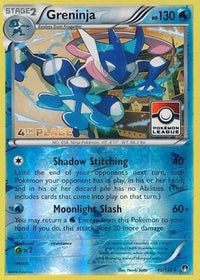 Greninja (Pokemon League) [4th Place] (40/122)  - League & Championship Cards Reverse Holofoil