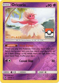 Oricorio (League Challenge) [4th Place] (55/145)  - League & Championship Cards Reverse Holofoil