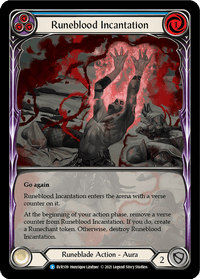 Runeblood Incantation (Blue) [EVR109] (Everfest) 1st Edition Extended Art Rainbow Foil - POKÉ JEUX