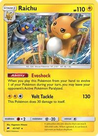 Raichu (41/147)  - SM  Burning Shadows Holofoil