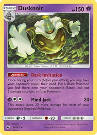 Dusknoir (53/147)  - SM  Burning Shadows Holofoil