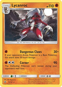 Lycanroc (75/147)  - SM  Burning Shadows Holofoil