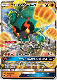 Marshadow GX (80/147) - SM  Burning Shadows Holofoil