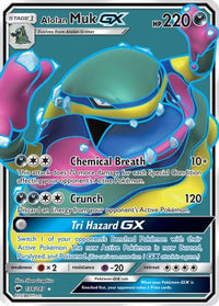 Alolan Muk GX (Full Art) (138/147) - SM  Burning Shadows Holofoil