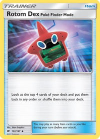 Rotom Dex Poke Finder Mode (122/147)  - SM  Burning Shadows