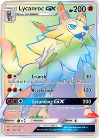 Lycanroc GX (Secret) (155/147) - SM  Burning Shadows Holofoil