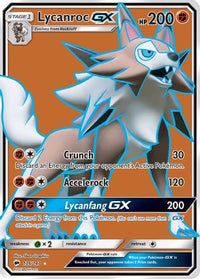 Lycanroc GX (Full Art) (136/147) - SM  Burning Shadows Holofoil