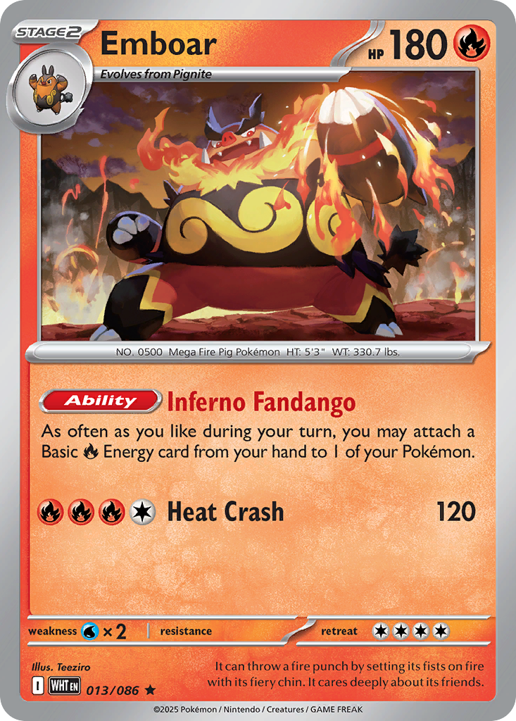 Emboar (13) - Prize Pack Series Cards