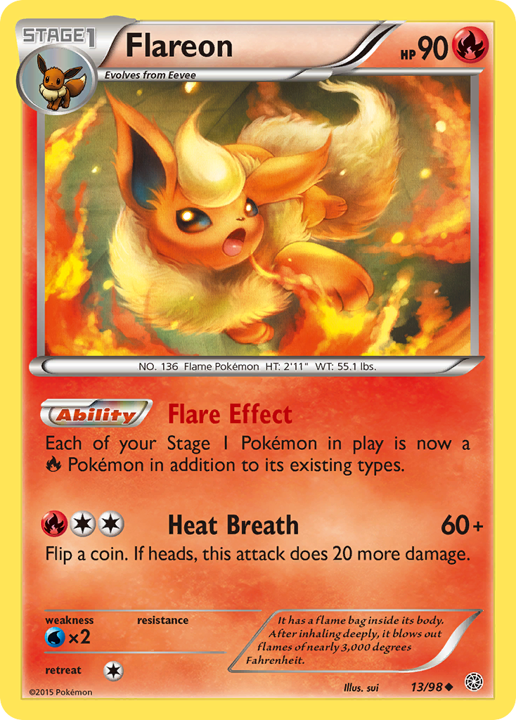 Flareon (Cosmos Holo) (13/131) - Miscellaneous Cards & Products Holofoil