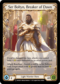 Ser Boltyn, Breaker of Dawn // Boltyn [U-MON029 // U-MON030] (Monarch Unlimited) Unlimited Normal - POKÉ JEUX