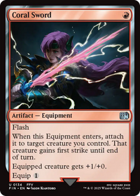 Coral Sword (FIN-134) - FINAL FANTASY Foil