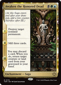 Awaken the Honored Dead (TDM-170) - Tarkir: Dragonstorm Foil