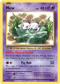 Mew (XY Evolutions) (53/108)  - Deck Exclusives