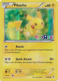 Pikachu (Toys R Us) (26/83)  - Miscellaneous Cards & Products Holofoil