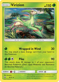 Virizion (8/73)  - Shining Legends Holofoil