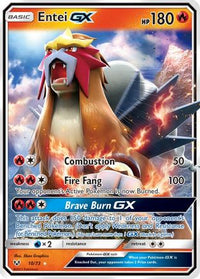Entei GX (10/73)  - Shining Legends Holofoil
