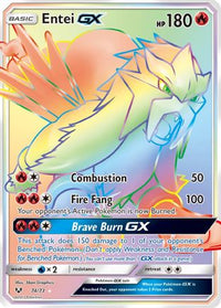 Entei GX (Secret) (74/73) - Shining Legends Holofoil