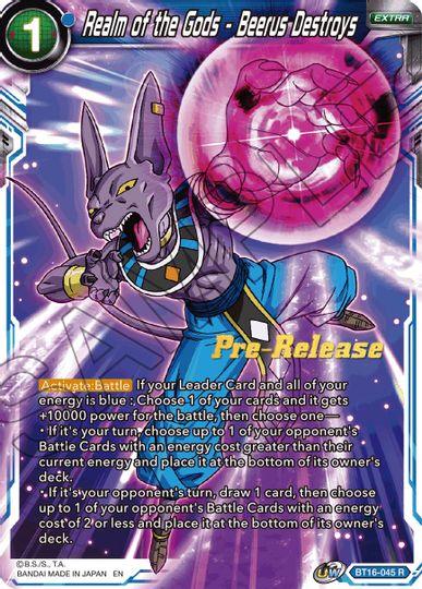 Realm of the Gods - Beerus Destroys (BT16-045) [Realm of the Gods Prerelease Promos] - POKÉ JEUX