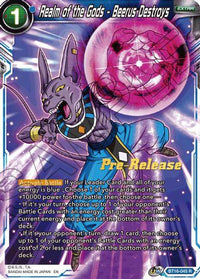 Realm of the Gods - Beerus Destroys (BT16-045) [Realm of the Gods Prerelease Promos] - POKÉ JEUX