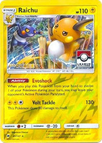 Raichu (League Challenge) [1st Place] (41/147)  - League & Championship Cards Reverse Holofoil