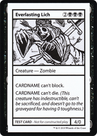 Everlasting Lich (2021 Edition) [Mystery Booster Playtest Cards]