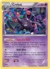 Crobat (Cosmos Holo) (33/119)  - Miscellaneous Cards & Products Holofoil