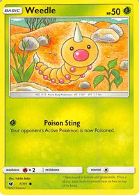 Weedle (1/111) - SM  Crimson Invasion