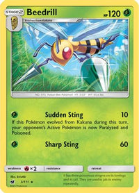 Beedrill (3/111)  - SM  Crimson Invasion